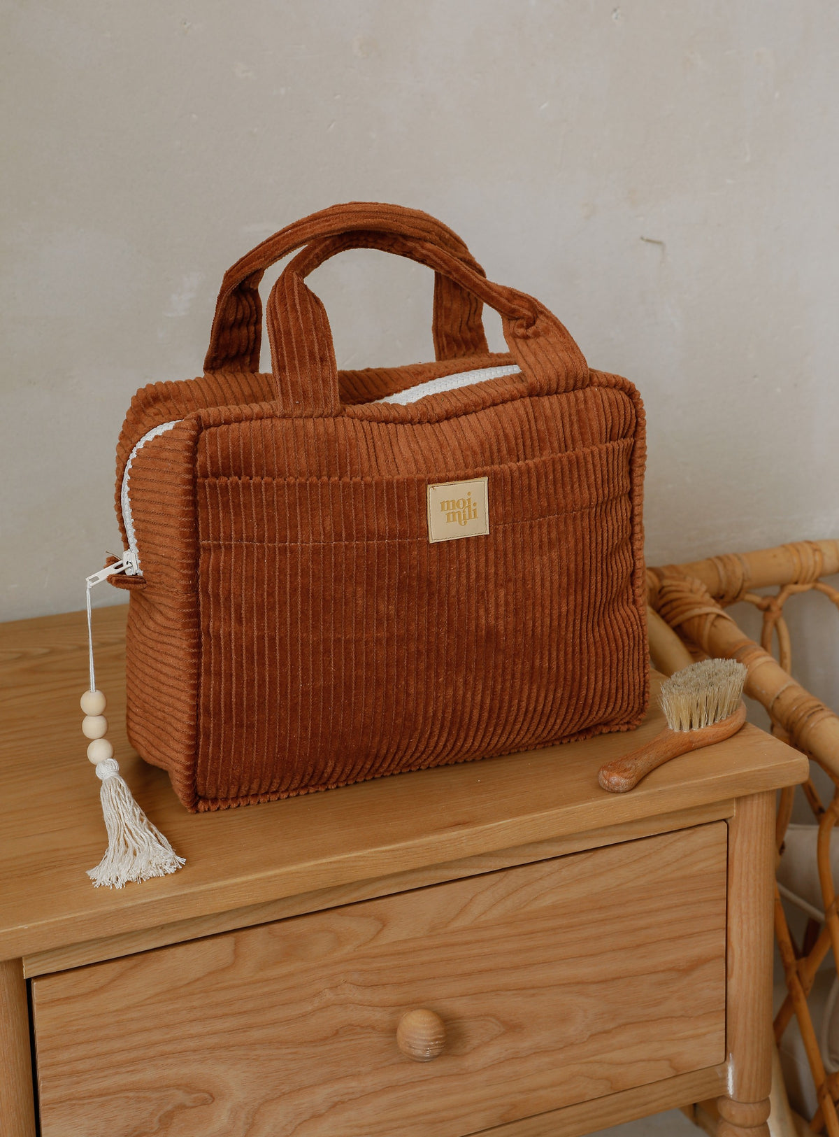 Large Make-Up Bag - Caramel