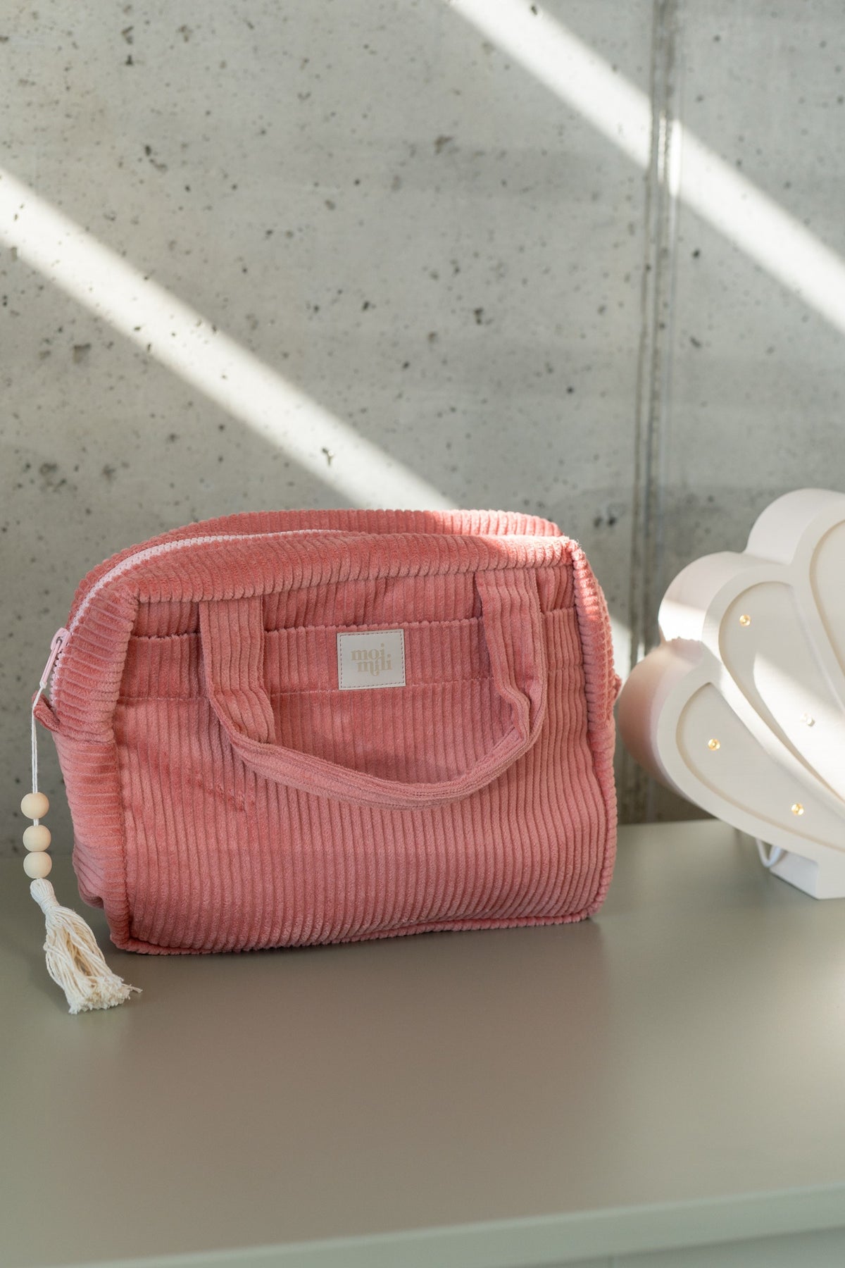 Large Make-Up Bag - Coral