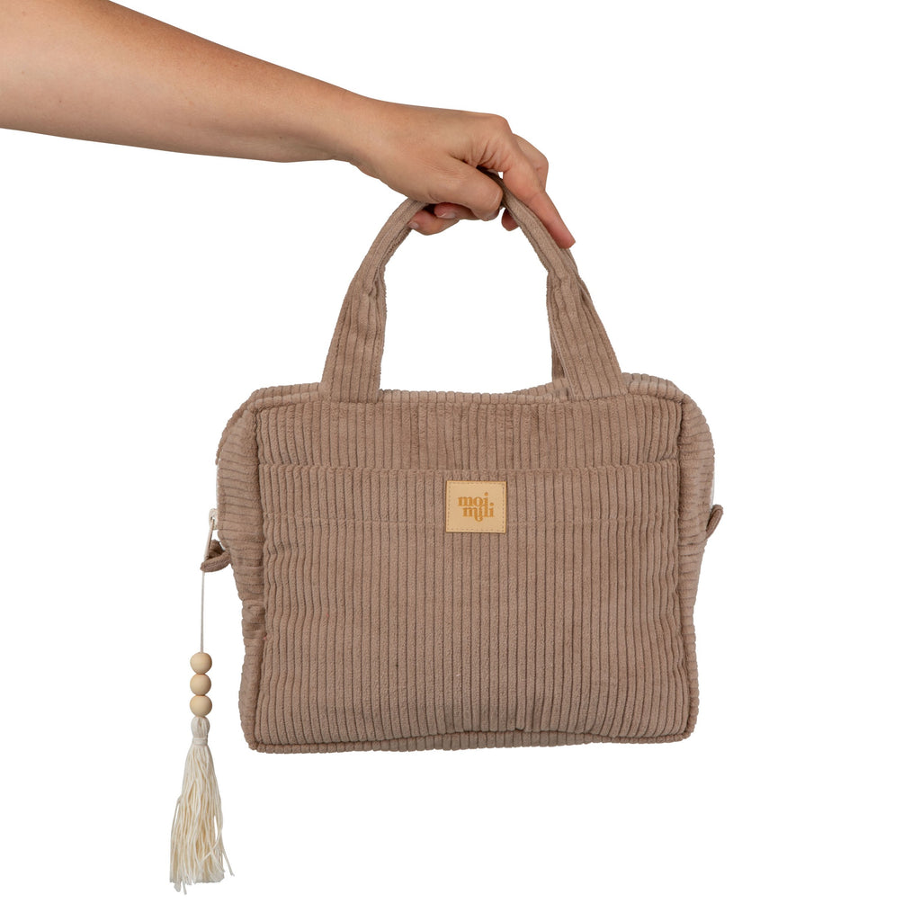 Large Make-Up Bag - Latte