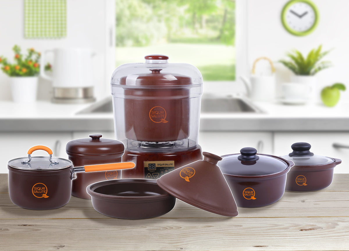 Tajine i lilla Zisha-ler – 22 eller 26 cm