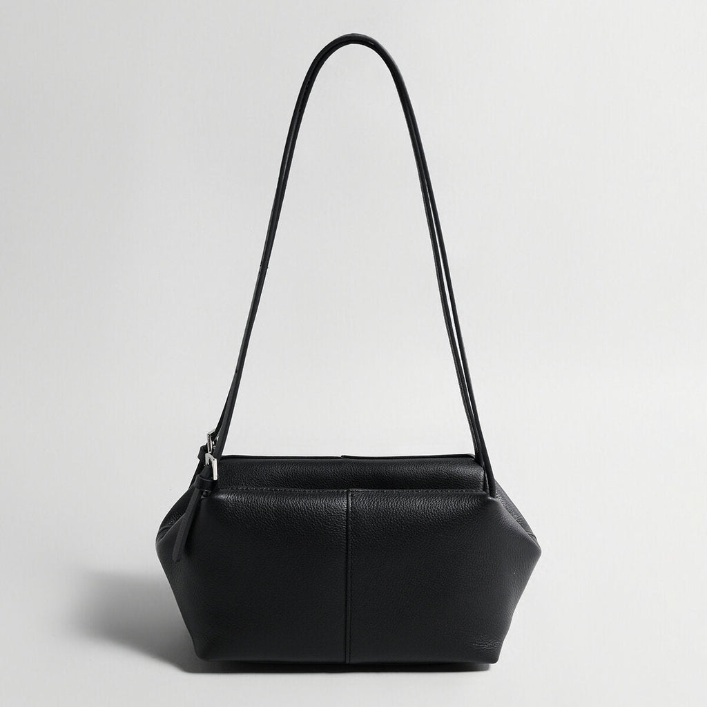 Pebbled Leather Pillow Shoulder Bag – Convertible Underarm Crossbody Bag